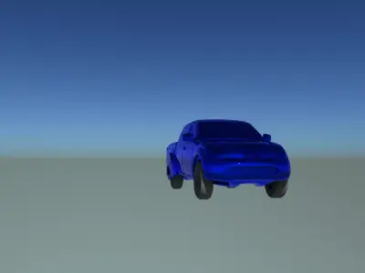 modified truck Low-poly 3D model