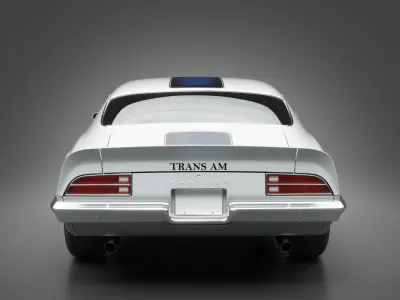 1972 Pontiac Firebird TransAm 3D model