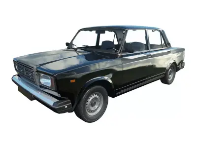 VAZ-2107 old car 3D model