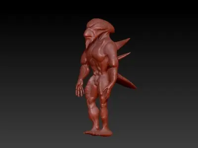 Alien creature Free 3D model