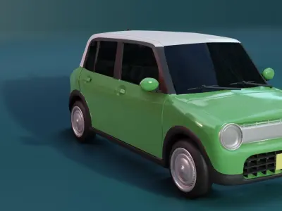 Suzuki Lapin 2015 Low-poly 3D model
