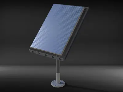 sci-fi Solar battery 3D model