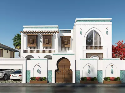 islamic villa 3D model