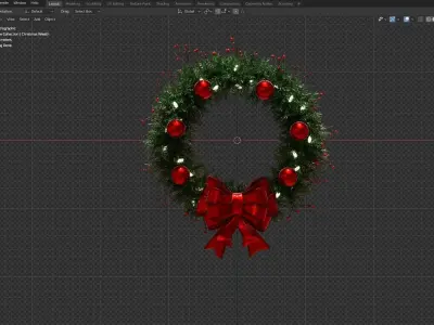 Christmas Wreath 3D model