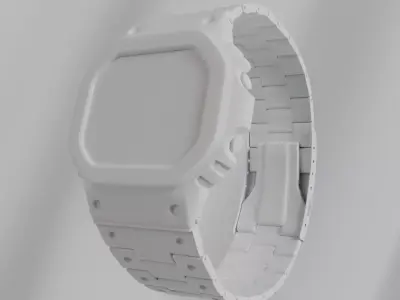 Digital Smart Wrist Watch 3D model