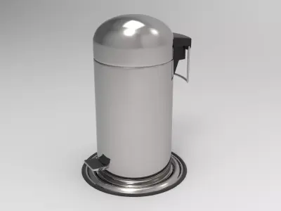 Decor Waste Basket Low-poly 3D model