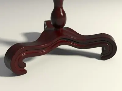 Wooden bookstand 3D model