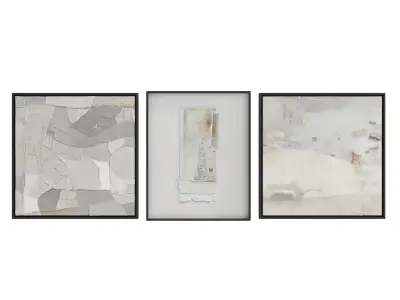 Abstract Painting Frame Set 07 3D model