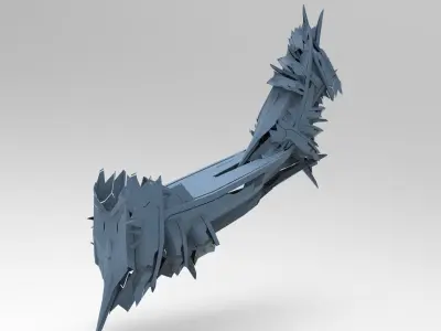 Cyberpunk subzero tail top 3D model