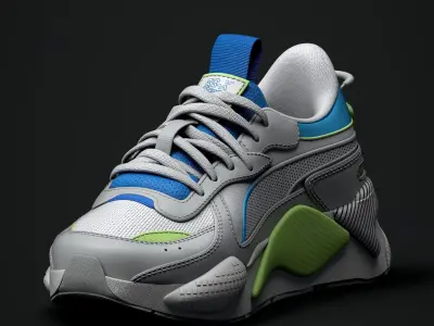 Puma Shoes Low-poly 3D model