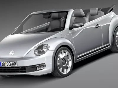 Volkswagen iBeetle Convertible 2015 3D model