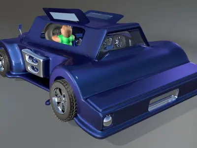 Car Model Games 3d Game Engine Low-poly 3D model