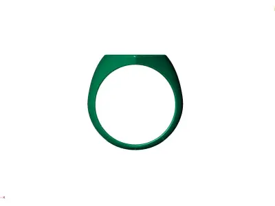 anel letra m 3D print model