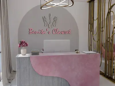 Benitas Clawset Nail Salon Blender Scene 3D model