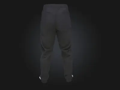 Black Joggers Design Casual Sportswear Model for Urban 3D model