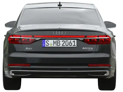 Audi A8 L 2022 3D model