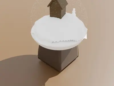 Detailed Glass Globe  Free low-poly 3D model