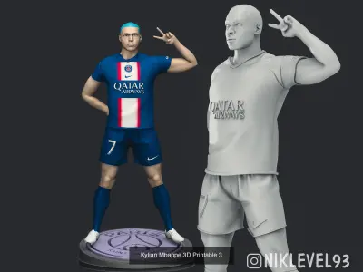Kylian Mbappe Collection 3D Model Pack