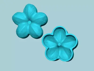 Plum Blossom Flower 02 - Moulding Artificial Craft 3D print model