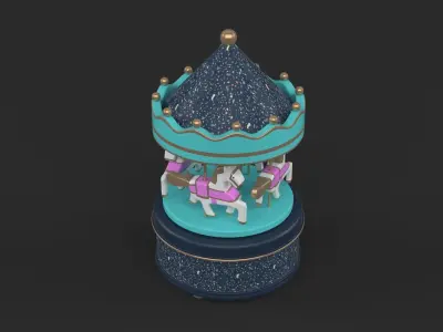 Carousel Music Box 3D model