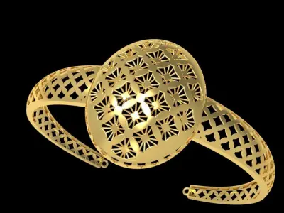 Fusion Gold Wristband RABBW03 3D print model