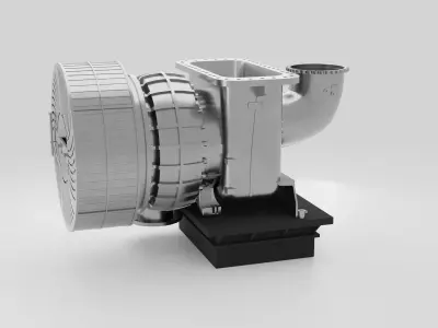 Marine Turbocharger 3D model
