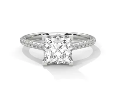 solitaire ring with detail images and 360 render videos 69 3D print model