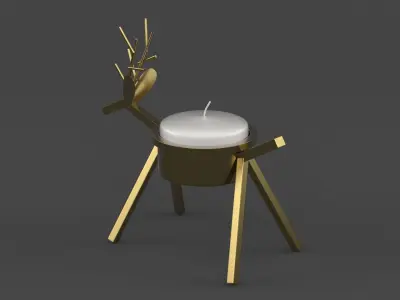 Candle Holder 3D model 6