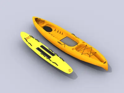 Lifeguard Accessories Low-poly 3D model