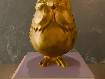 Tit bird decoration 3D print model