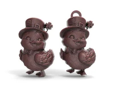 st patrick day duck decor  3D print model