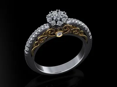 Women Ring 11 3D print model