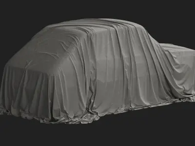 Retro Car Cover 04 3D model