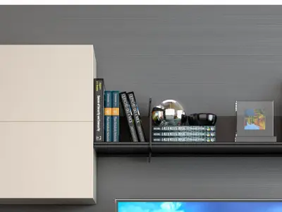 TV wall unit 3 3D model