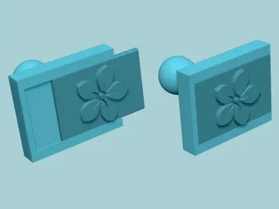 Stamp 14 - Flower - Fondant Decoration Maker Toy 3D print model
