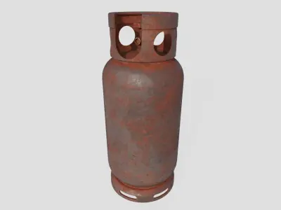 Gas Bottle M1 old version Low-poly 3D model