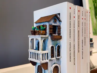 Decorative Book Holder Miniature Houses 3D print model