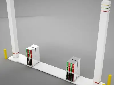 Pump01 plastic handle 3D model