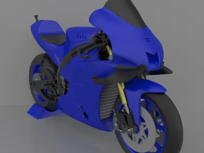 Motorcycle Yamaha YZF-M1 Racing 2020 Ready to Print STL File 3D print model