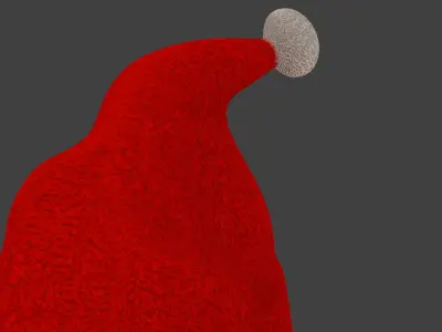 Santa Hat Free low-poly 3D model