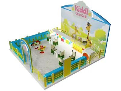 Booth Exhibition Stand a395g 3D model