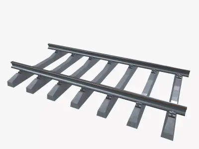 Railway Track 3D model
