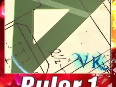 Square Angle Ruler 01 3D model