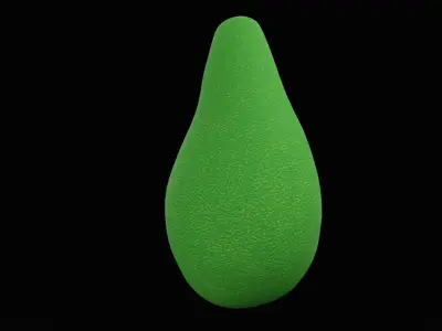 Realistic Avocado Low-poly 3D model