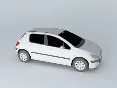 Peugeot 307 XS 5p Hatchback 2001 Free 3D model