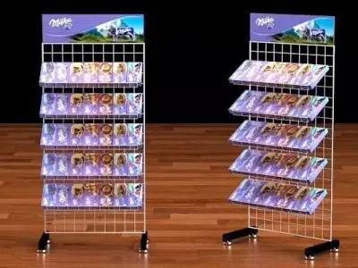 shop rack 2 Low-poly 3D model