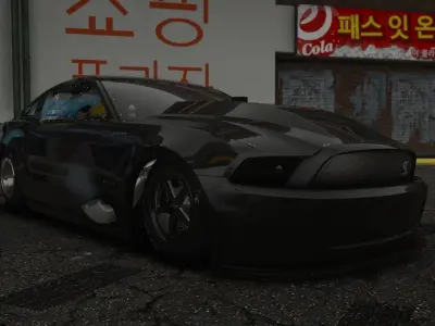 MUSTANG GT500 FIVEM AND BLEND FILE INSANE DETAIL LOW POLY  Low-poly 3D model