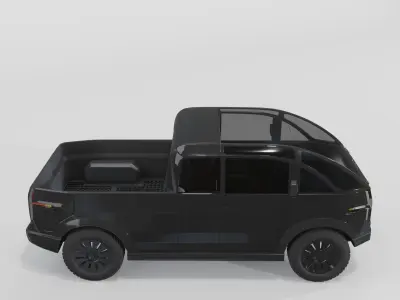 Canoo Pickup Black 3D model
