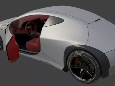 Futuristic Concept Car  - Original Design 3D model