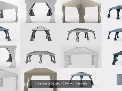 Collection of Gazebo - 5 Models